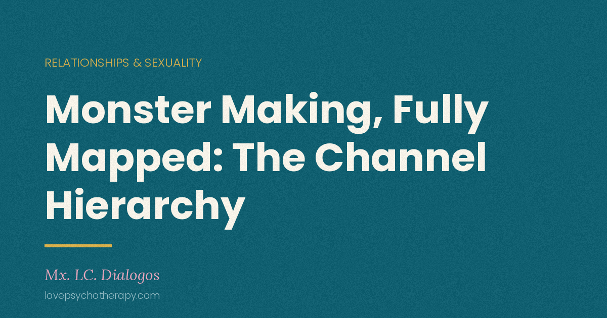 Monster Making, Fully Mapped: The Channel Hierarchy